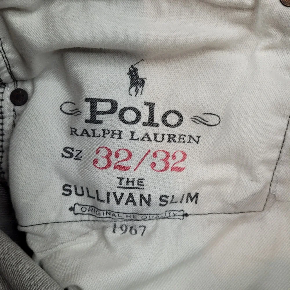 Polo Ralph Lauren Sullivan Slim Jeans Mens‎ 32x32 Gray Distressed Denim Pants